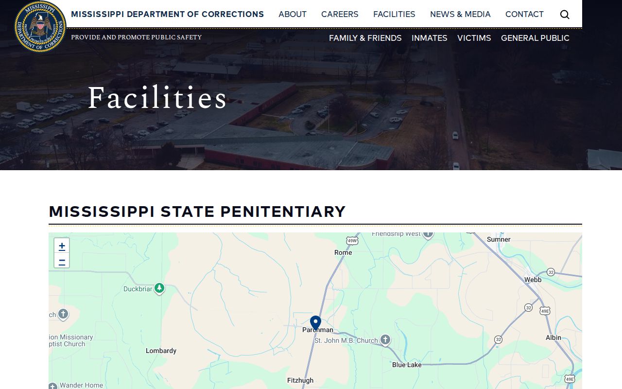Mississippi State Penitentiary release and facility information